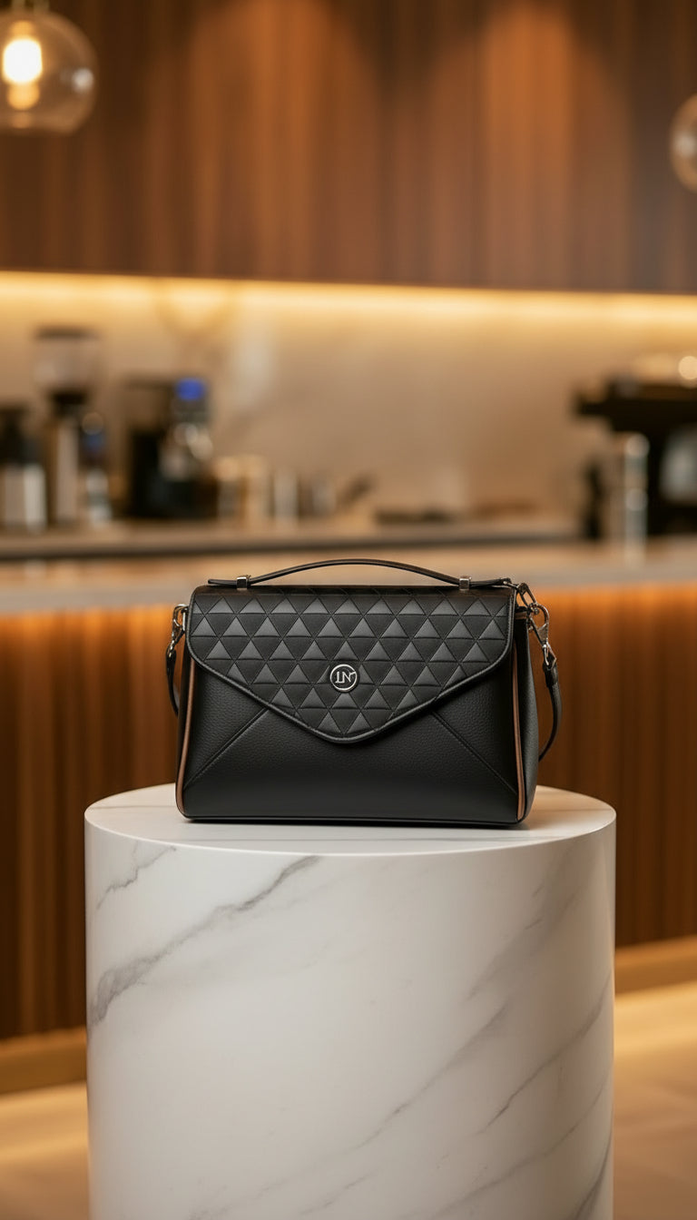 Midnight Elegance Crossbody — Sculpted Luxury in Motion - RIZE.OFFICIAL