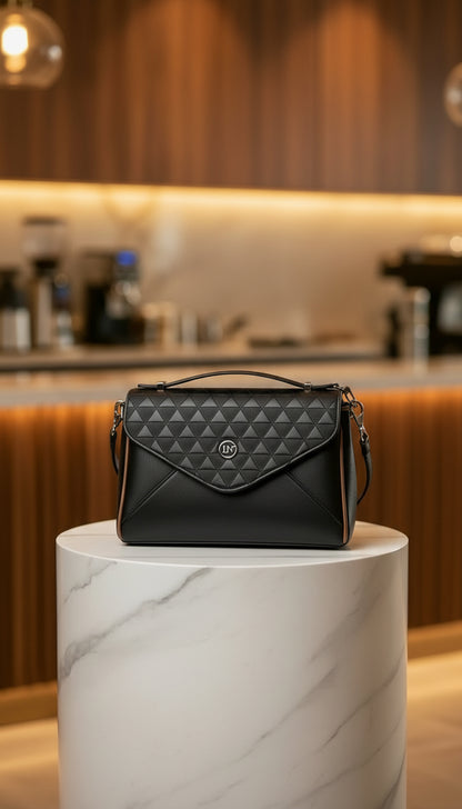 Midnight Elegance Crossbody — Sculpted Luxury in Motion - RIZE.OFFICIAL