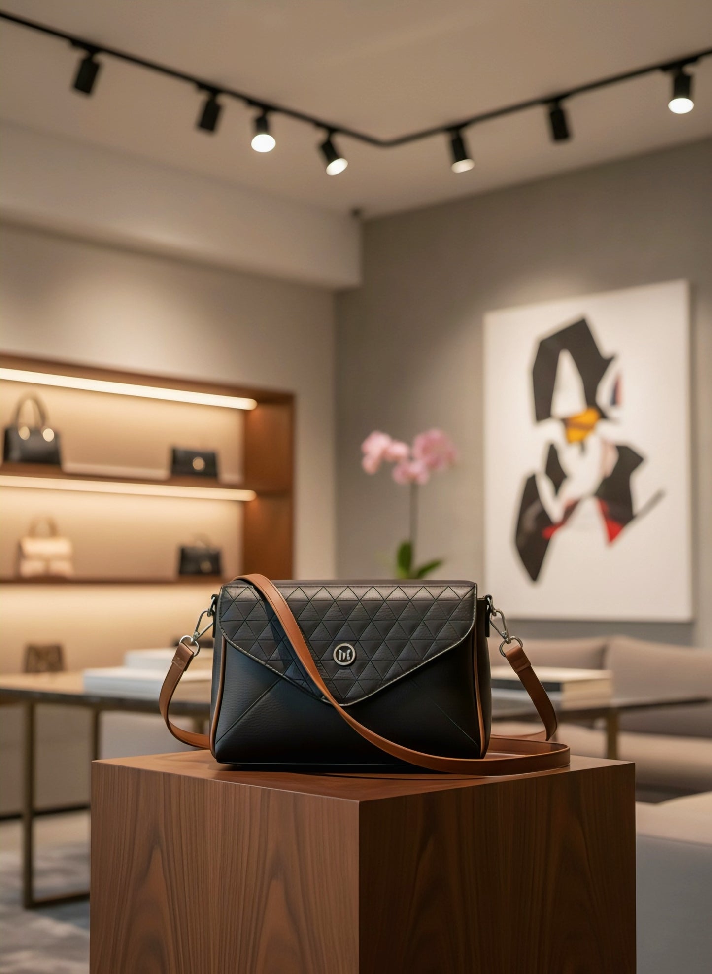 Midnight Elegance Crossbody — Sculpted Luxury in Motion - RIZE.OFFICIAL