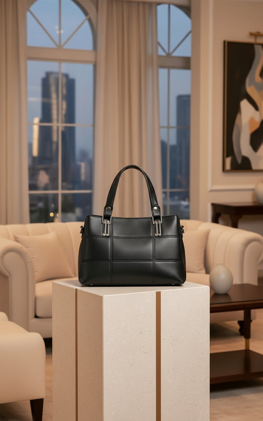 Women’s Elegant Leather Tote Handbag – Large Capacity Shoulder Bag with Multiple Colors - RIZE.OFFICIAL