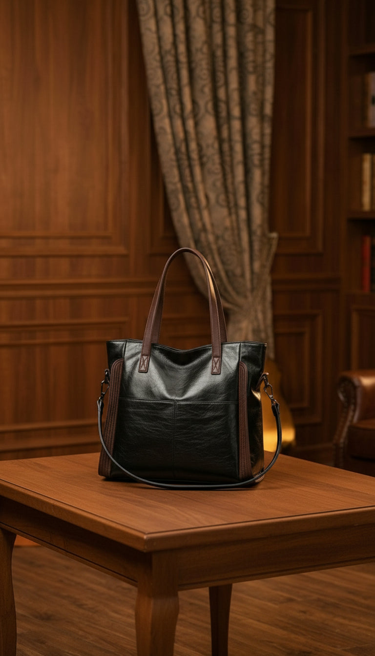 LuxeCraft|Premium Leather Tote  |Elegance for Every Day - RIZE.OFFICIAL