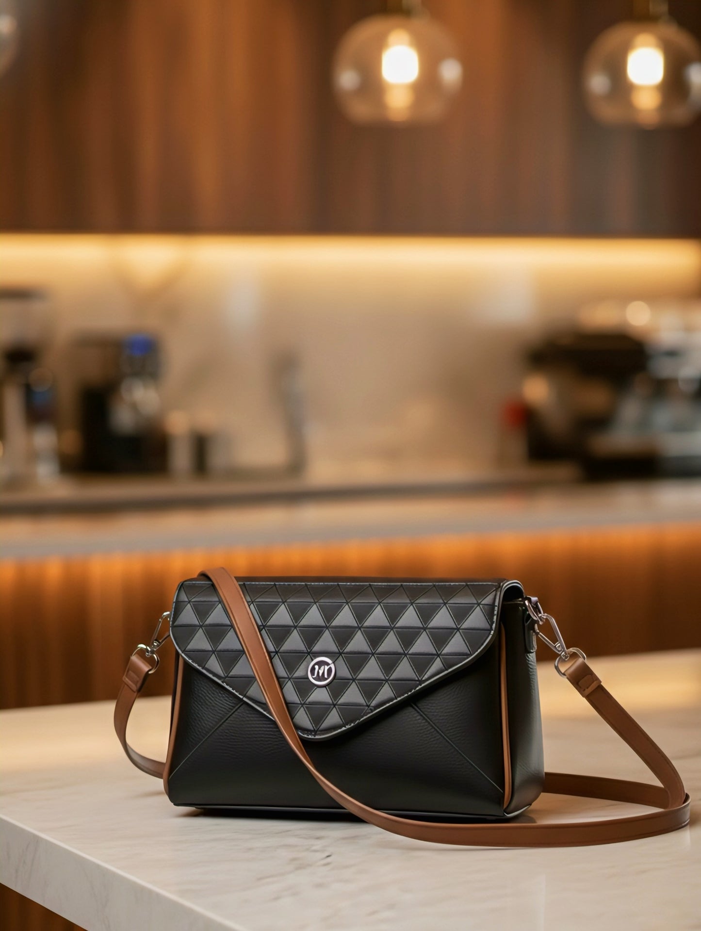 Midnight Elegance Crossbody — Sculpted Luxury in Motion - RIZE.OFFICIAL